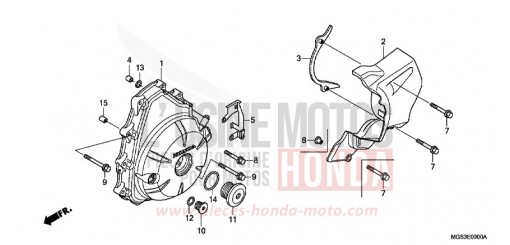 COUVERCLE DE GENERATEUR C.A. NC700XAC de 2012
